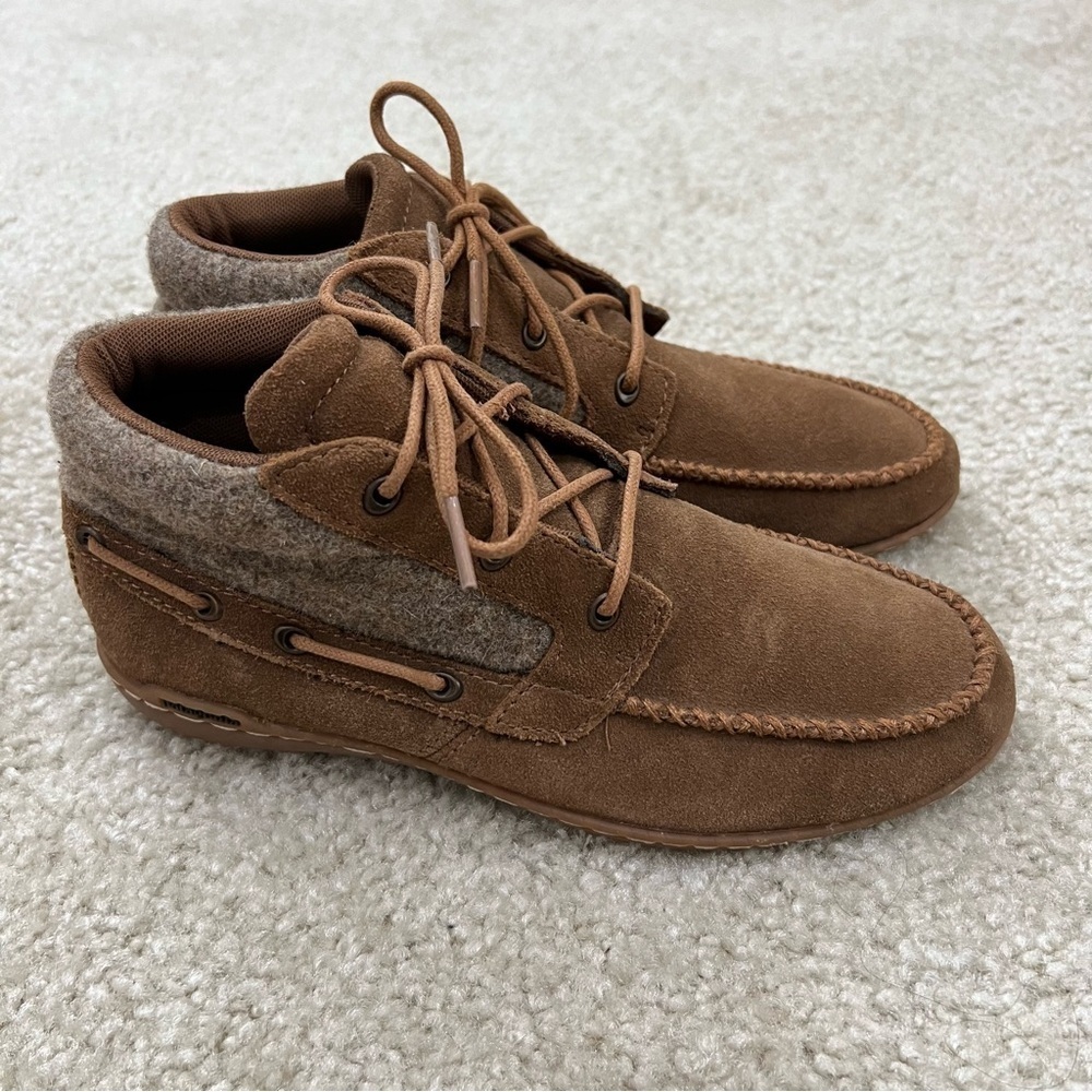 Patagonia Women’s Kula Chukka Thatcher Brown Leather Shoe Boots Size 7 (T52376),